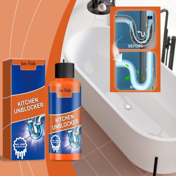 Fast-Acting Kitchen Drain Unblocker