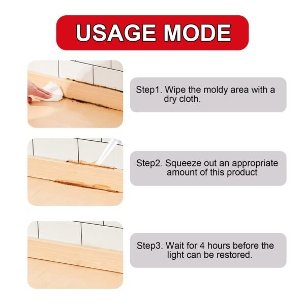 Mildew Remover Gel for Tiles & Walls